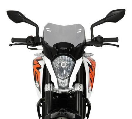 Szyba motocyklowa MRA KTM DUKE 390, , -2016, forma S, przyciemniana